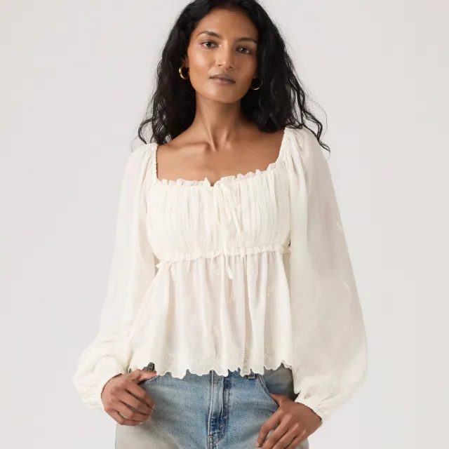 【LEVIS】Levi”s 罩衫 波西米亞風格 女生上衣 熱賣單品 005ZT-0002