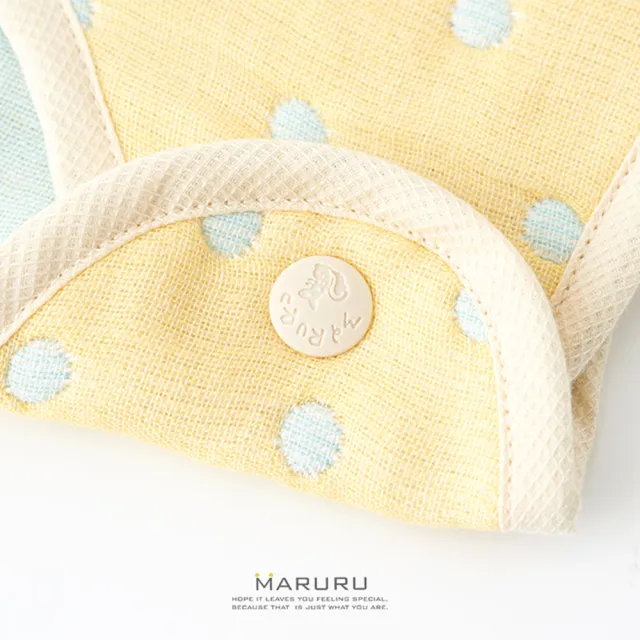 【MARURU】禮盒組 日本六層紗防踢背心 黃色甜心(彌月禮盒 新生兒禮盒 出生送禮 新生兒送禮)