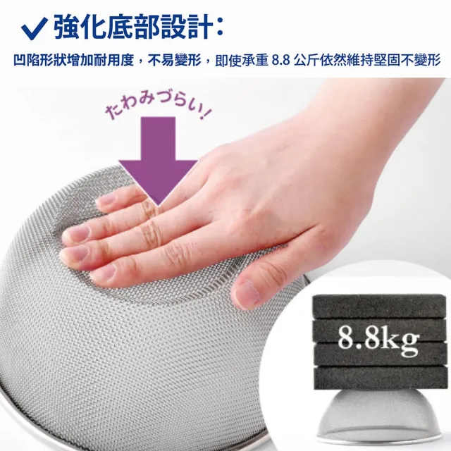 【Arnest】逸品物創 不鏽鋼調理碗+不鏽鋼瀝水濾網24cm(日本製造)