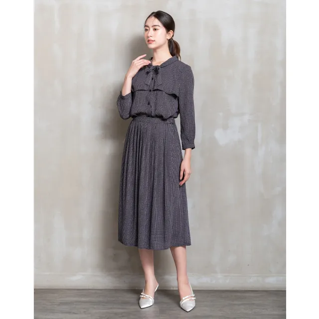 【perng yuh 芃諭名品】優雅氣質 雪紡 褶裙(2026 SS Collection｜5A春夏新品上市)