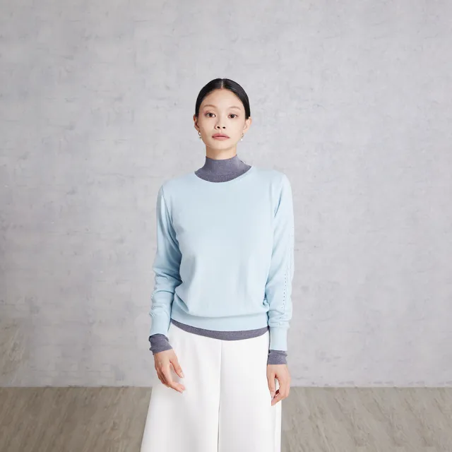 【giordano ladies】25FW 袖子鏤空織花針織衫(02355544)