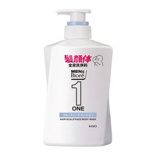 【Kao 花王】MENS Biore ONE 多功能全身潔淨露(皂香) 480ml