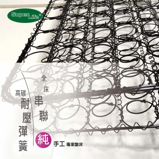 【Super Life】透氣兒童硬式手工彈簧床墊｜客製60X120X12cm以內(客製床墊｜長X寬尺寸依照買家)