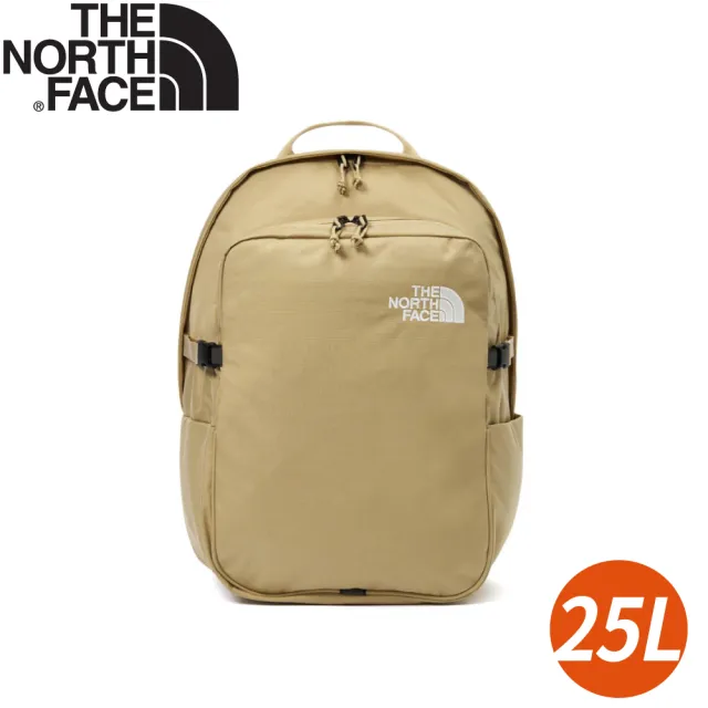 【The North Face】25L 大容量休閒後背包《卡其》8B1Z/電腦包/登山包/通勤背包/肩背包/攻頂包