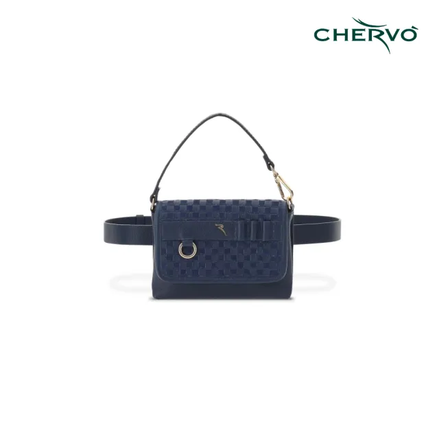 【CHERVO】BRIDGET - CLUTCH BELT 女士 高爾夫皮革腰包 深藍色(B0030-599)