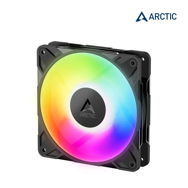 【Arctic】P12 Pro PST A-RGB 12公分高風壓共享風扇 黑色(電腦風扇 散熱風扇 機殼風扇)