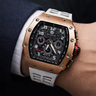 【ROYAL SCHMIED】RYS-C005 真三眼 奢華 酒桶型 夜光指針 大錶徑 機械錶