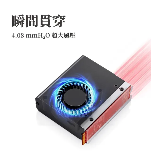 【JONSBO 喬思伯】M.2-10 SSD 主動式硬碟散熱器(主動式散熱/鋁合金外殼/2280/靜音風扇/DC調速)