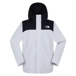 【The North Face】男 Sangro Dryvent Jacket 2.0 透氣防水防風連帽外套.防曬風衣夾克/ 8DX1-JL6 珠影灰