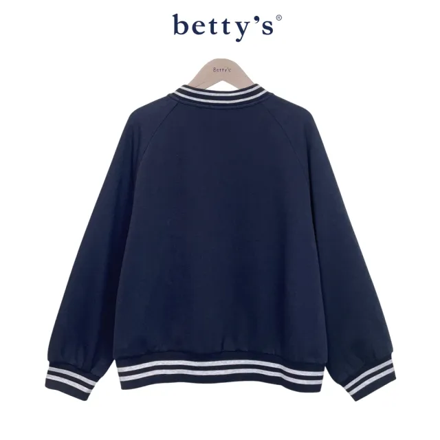 【betty’s 貝蒂思】羅紋文字繡經典休閒夾克(共二色)