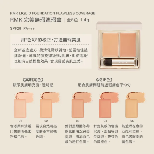 【RMK】完美無瑕遮瑕素肌組(多色任選)