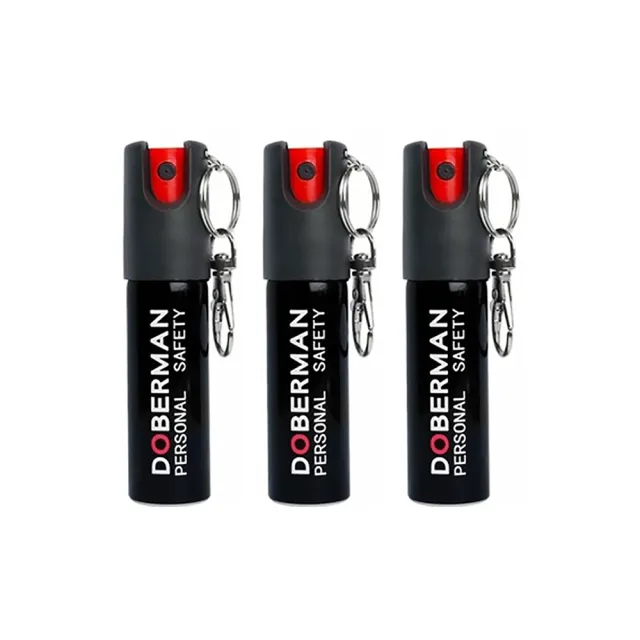 【拼創生活】20ML鑰匙款防狼噴霧三入組(防身噴霧 辣椒水 防身 防狼 保全 求救 催淚器)
