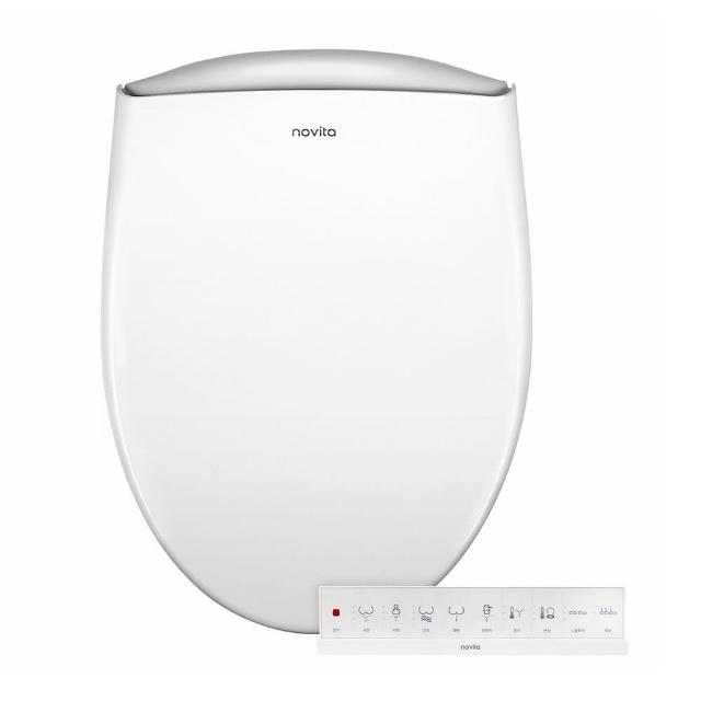 【Novita 諾維達】瞬熱式正離子濾水洗淨便座 BD-NTW800 長版(無線搖控/暖風烘乾/強效除臭/免治馬桶)