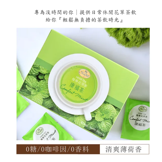 【曼寧】花草茶包量販盒1.5g-2gx40入x1盒(玫瑰蜜桃果茶/康福茶/洋甘菊茶/薰衣草茶/輕盈玫瑰茶)