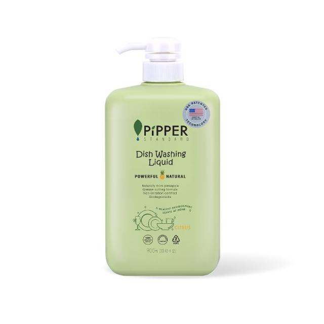 【PiPPER STANDARD 沛柏】沛柏鳳梨酵素洗碗精900ml-柑橘/綠薄荷(不刺激認證 溫和不傷手)