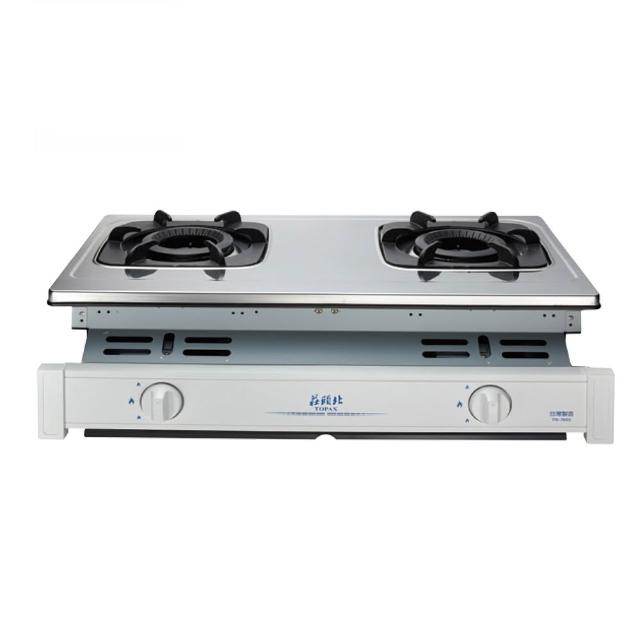 【莊頭北】二口雙環內焰不鏽鋼面板嵌入爐 TG-7603 LPG/NG1 含基本安裝