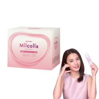 【Suntory 三得利官方直營】Milcolla 蜜露珂娜 30包/盒(膠原蛋白、維生素C、牛乳賽洛美、蛋白聚醣)