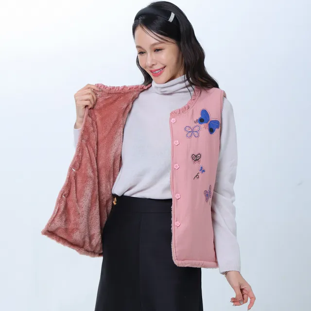 LiLiShow暖絨鋪棉雙面背心