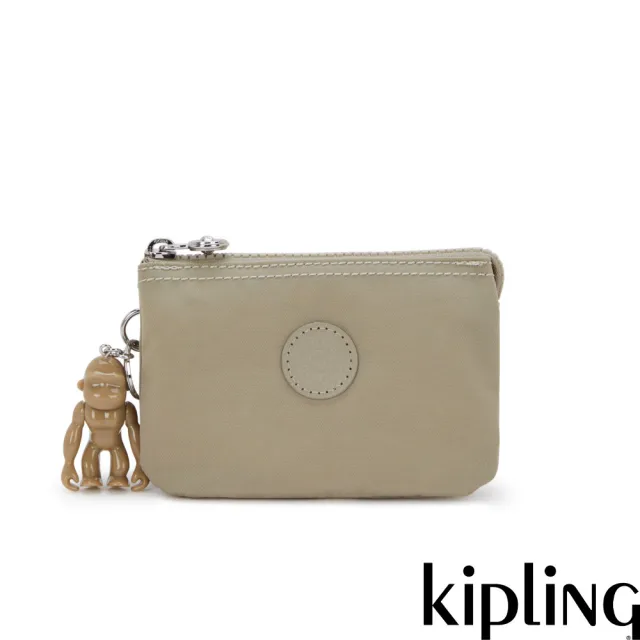 【KIPLING】沙棕色三夾層配件包-CREATIVITY S
