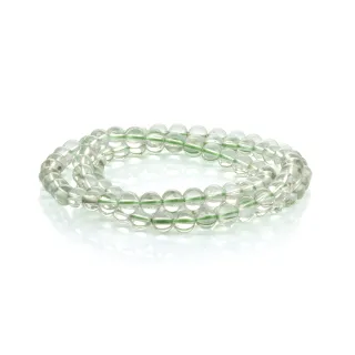 【Woogie武吉珠寶】精品綠水晶三圈手鍊(淡綠6mm)