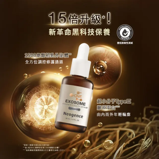 【Neogence 霓淨思】1500億超未來外泌體精華30ml