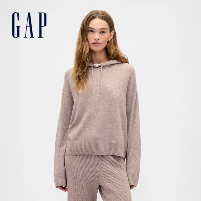 【GAP】女裝 Logo刺繡立領/圓領 長袖上衣/針織衫/帽T-多款任選(794845&844752&844423)