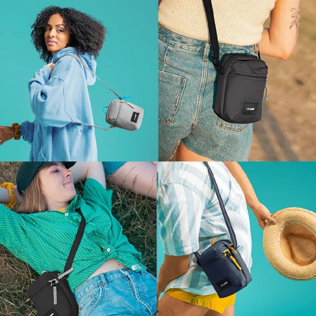 【Pacsafe】Go Micro Crossbody 隨行防盜側背包 1.5L (防搶包 斜背包 女包)