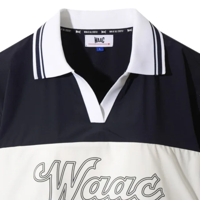 【WAAC】ATHLETIC RIB COLLAR STRETCH PULLOVER VEST 女士 翻領短袖上衣(WLVAA25503-NYD)