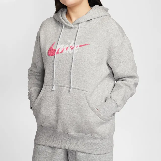 【NIKE 耐吉】PHNX FLC OS Logo HDY 女款 灰色 連帽 衛衣 長袖 IM9644-043