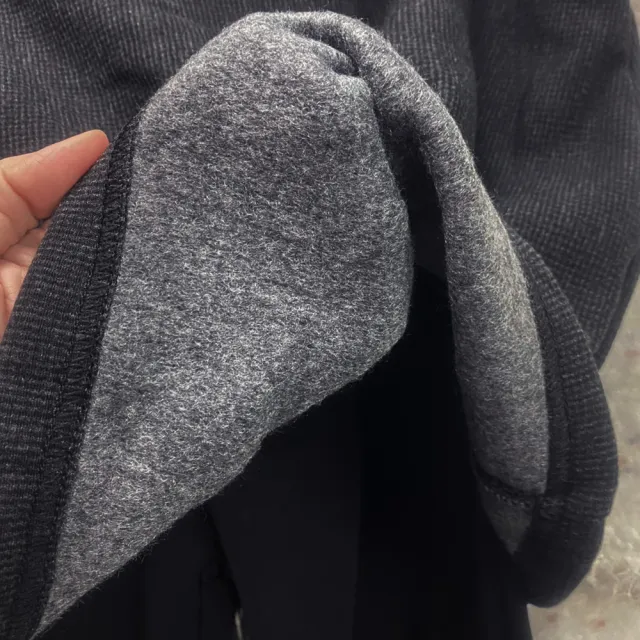 【buyer 白鵝】台灣製 超厚刷毛細格紋假兩件褲裙(黑色M-XL)