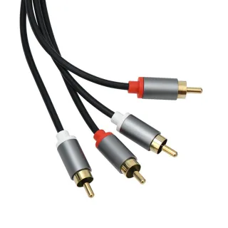 【LineQ】RCA二對二音源線紅白蓮花頭連接線AV影音電腦音響箱音源線(RC-82)-2米