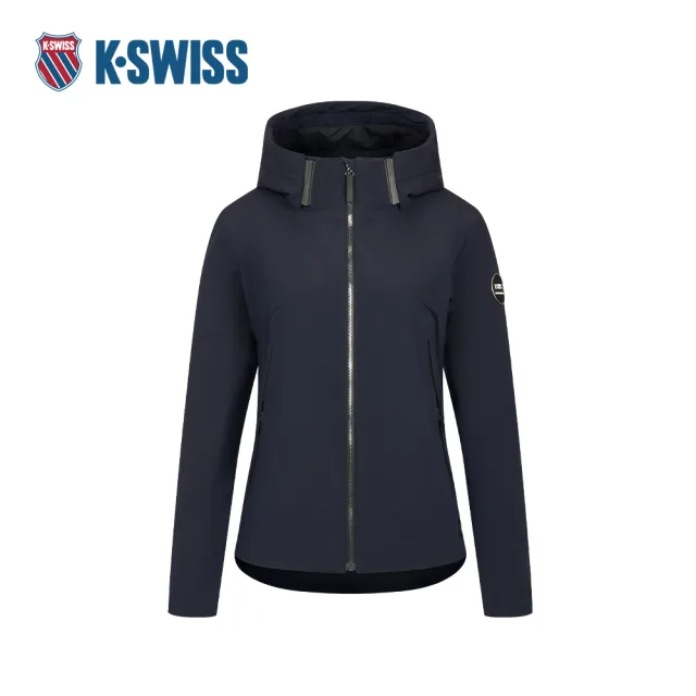 【K-SWISS】連帽外套 PADDINGKC7642WFNJ32 保暖 女裝 深靛藍色 1910740-495