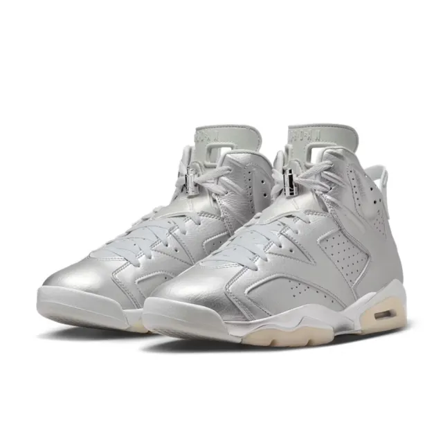 【NIKE 耐吉】PSG Paris Saint-Germain x Nike AJ6 復刻 金屬銀 透氣孔 氣墊 運動鞋 男鞋 IQ5135-001