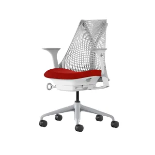 【Herman Miller】Sayl 小資款 - 淺灰背紅座｜世代家具｜原廠授權代理商(人體工學椅/電腦椅/辦公椅)