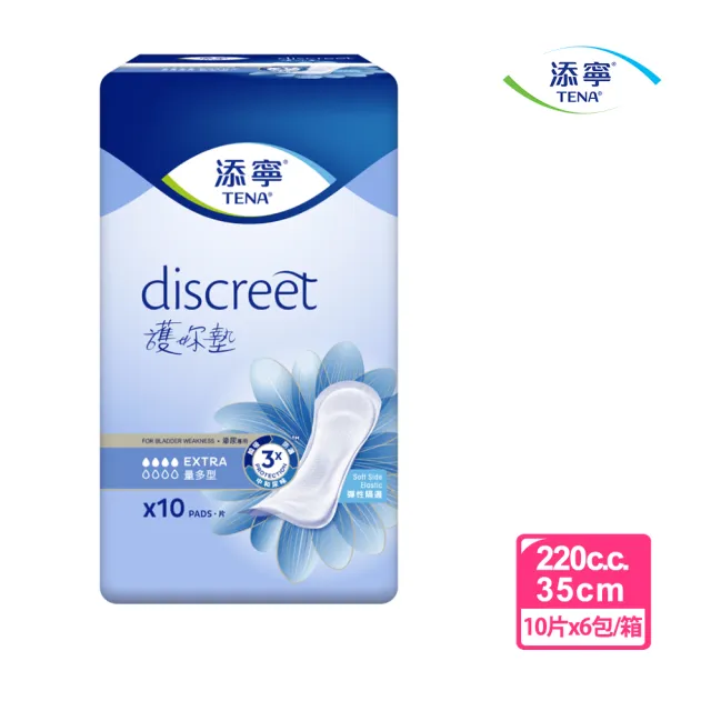 【添寧】護妳墊/防漏尿用 護墊 量多型(10片×6包/箱購)