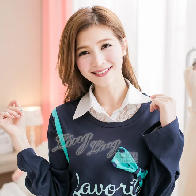 【lingling】韓風假襯衫領片領子假領子(PA2099蕾絲款-共2色)