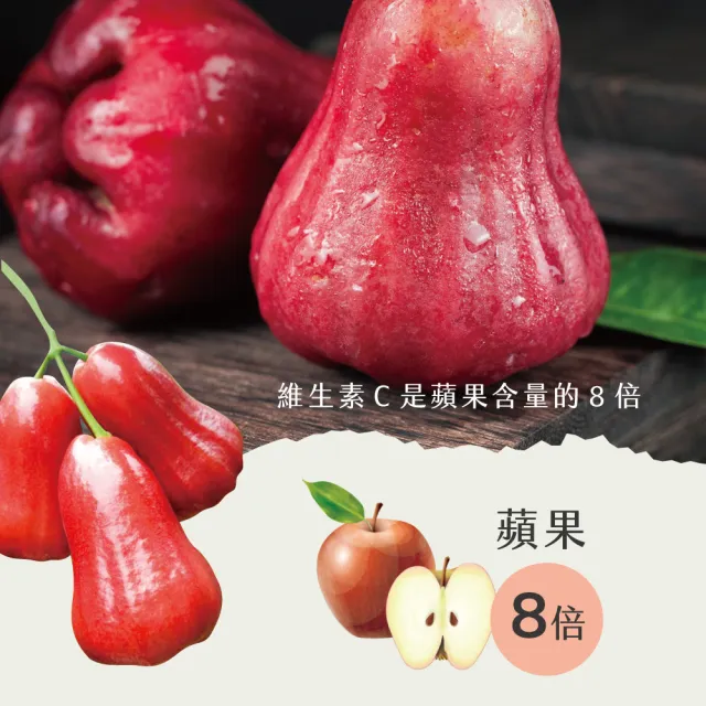 【初品果】高雄六龜蜜風鈴蓮霧禮盒4斤16-22粒x1盒(每顆約100g-140g/送禮/禮盒/水果禮盒)