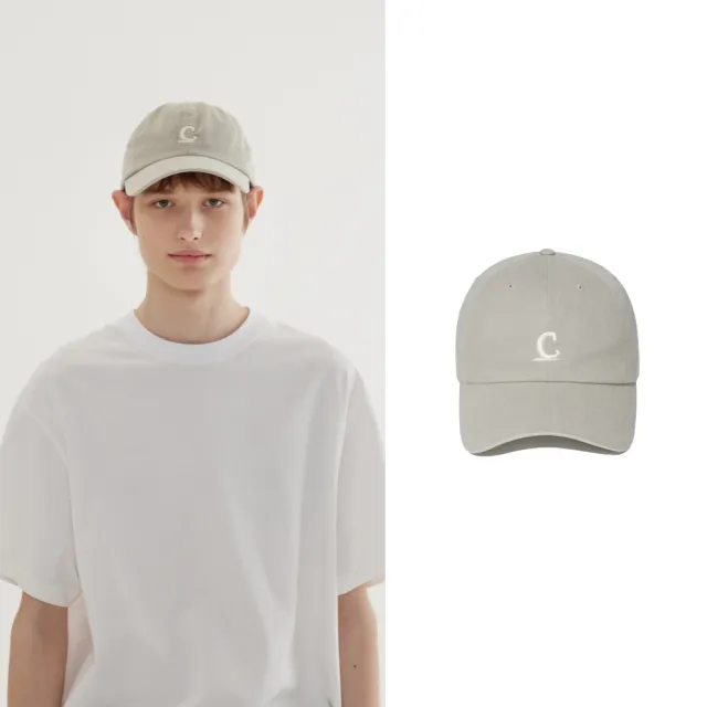 【COVERNAT】官方旗艦館 (舒適版型)C Logo棒球帽 (ACC帽子 棒球帽 米白色)