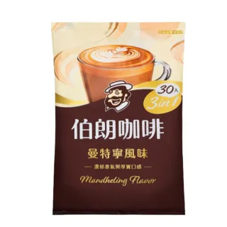 【金車/伯朗】重焙三合一曼特寧風味-30入/袋