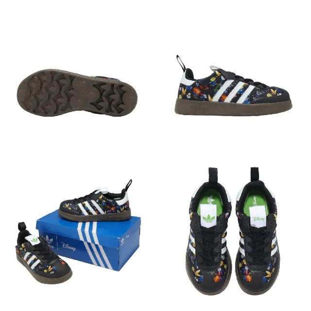 【adidas 愛迪達】休閒鞋 AdiFom Samba 360 C 中大童 小朋友 黑 彩 復古 JP8626