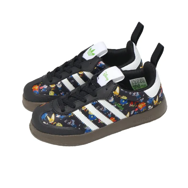 【adidas 愛迪達】休閒鞋 AdiFom Samba 360 C 中大童 小朋友 黑 彩 復古 JP8626