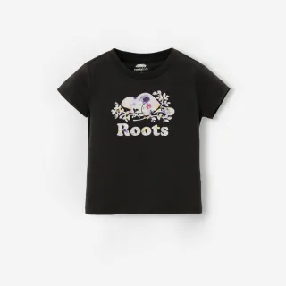 【Roots】Roots 小童-PETAL POP SLIM 短袖上衣(碳黑色)