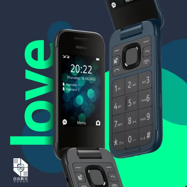 【NOKIA】2660 Flip 4G 折疊老人機 2.8吋 VoLTE(摺疊手機 聯強公司貨保固 按鍵手機)