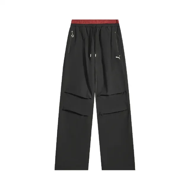 【PUMA】長風褲 Race Ahead CNY 女款 黑 褲子 防風 新年 馬年 亞規 636174-01