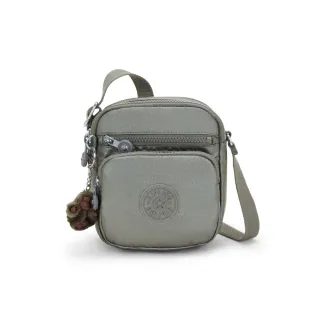 【KIPLING官方旗艦館】寧靜月光灰多袋小巧斜背包-RON