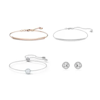 【SWAROVSKI 施華洛世奇】官方直營 Only/Una Angelic 手鏈/耳釘(情人節禮物)