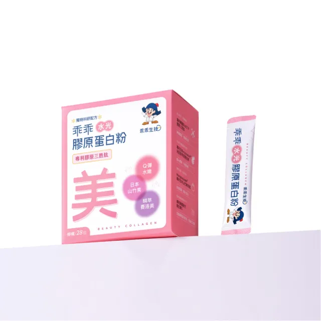 【乖乖生技】彈潤必備膠原5入組(28條/盒-由內而外養顏美容、打造完美青春美顏)