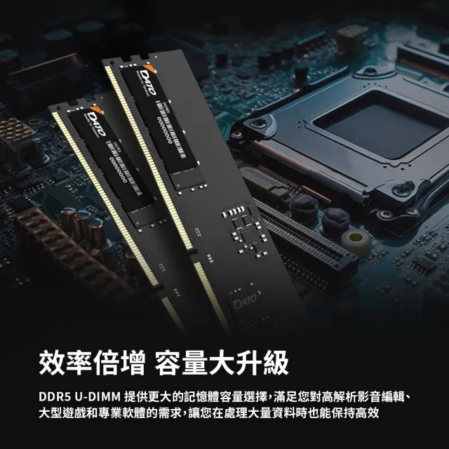 【DATO 達多】DDR5 5600 16GB 桌上型記憶體(DT16G5DU56)