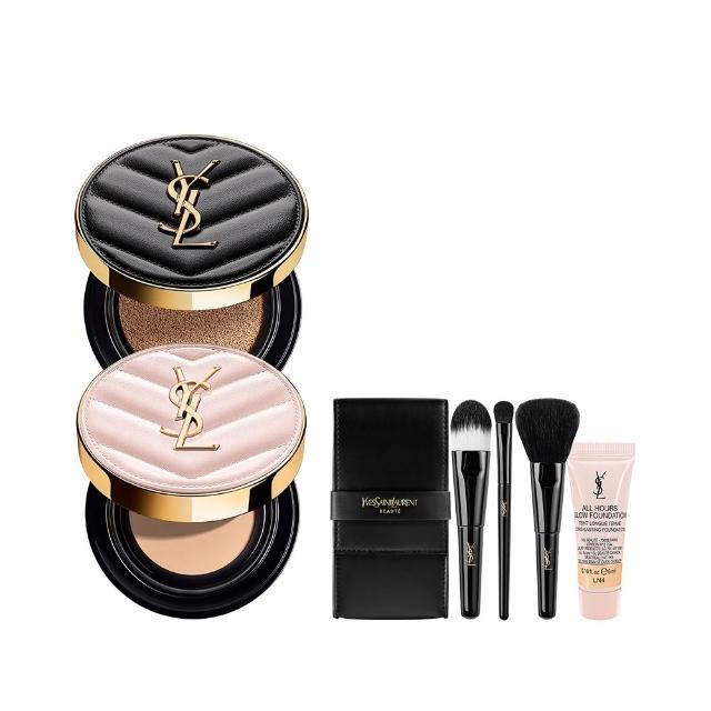 【YSL】官方直營 超模恆久完美氣墊雙入組(粉氣墊12g+全新皮革氣墊12g)