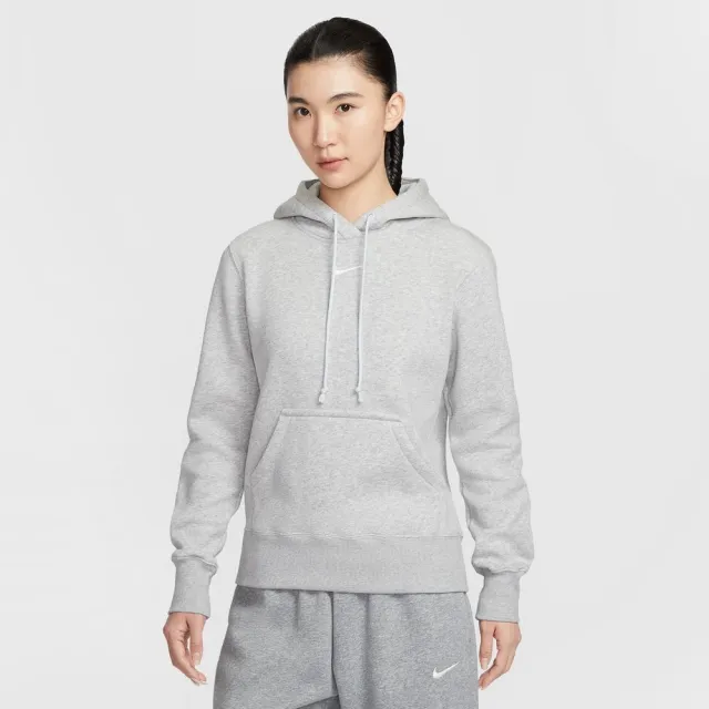 【NIKE 耐吉】長袖上衣 女 帽T AS W NSW PHNX FLC STD PO HOODI 灰 HF6840-043 (2S4753)